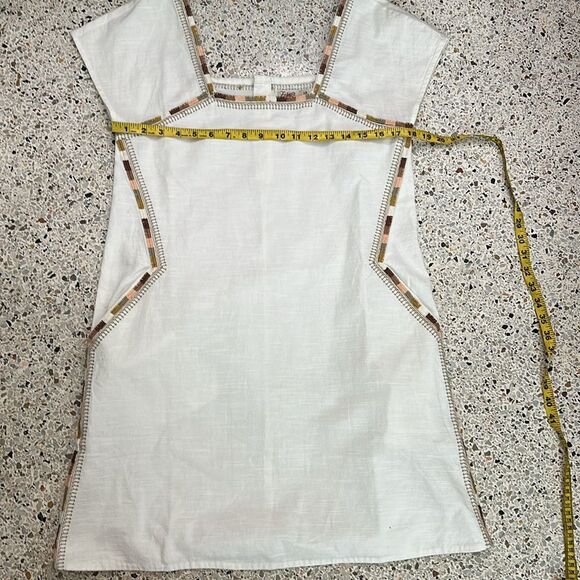 Faherty 100% organic cotton mini dress small s white - Picture 8 of 8